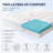 Dual Layer 3 Inch Memory Foam Mattress Topper, 2 Inch Cooling Gel Memory Foam Plus 1 Inch Down Alternative Pillowtop Mattress Pad-874646325