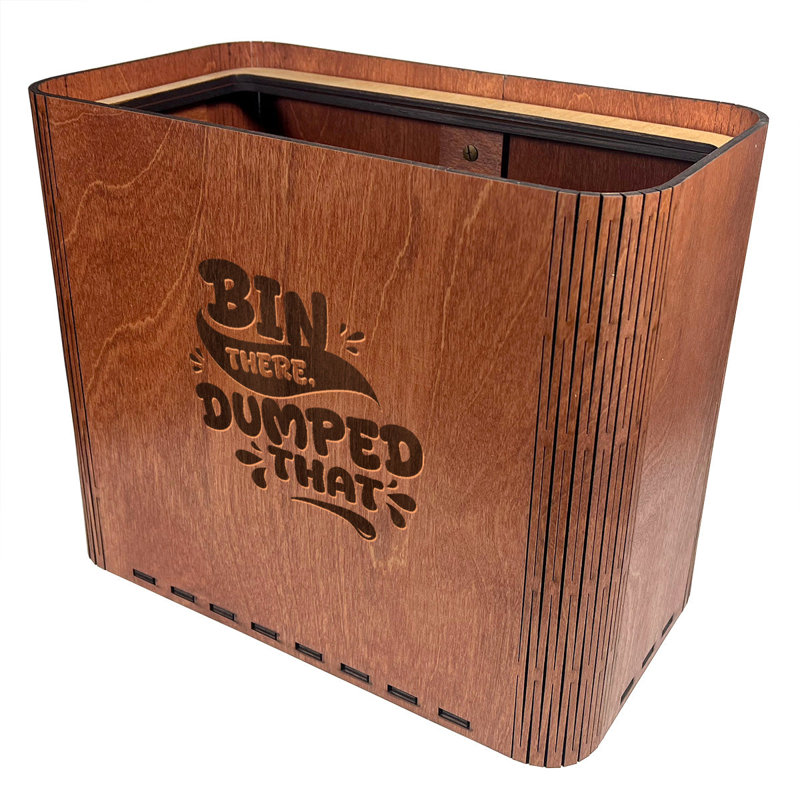 Poubelle mince - «Bin There Dumped That» - Poubelle en bois