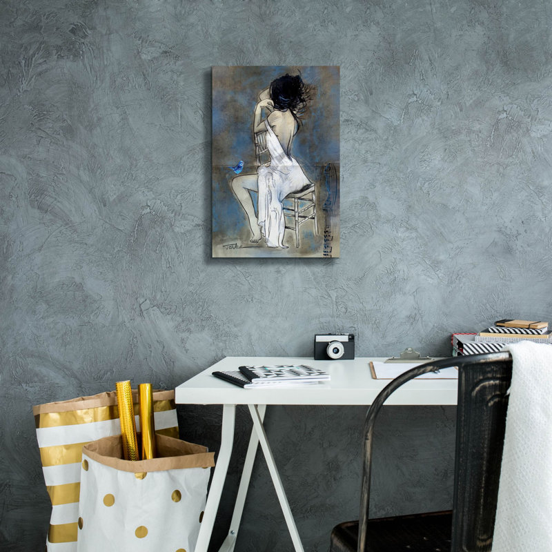 «Blue Melody» par Loui Jover, art mural sur toile