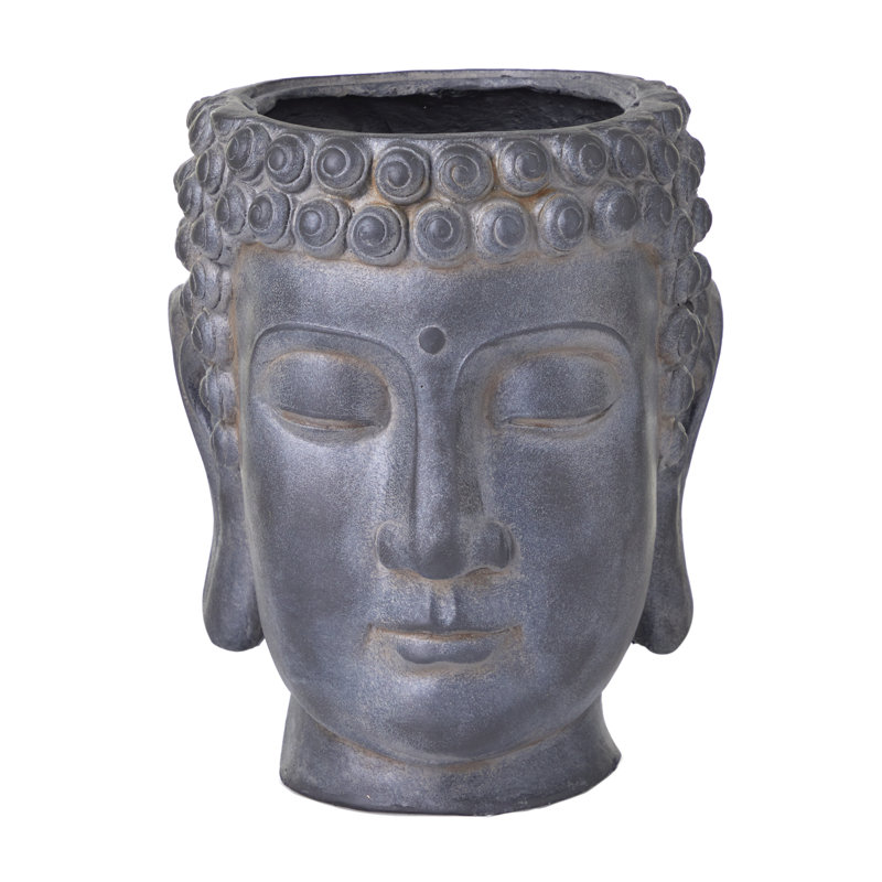 Ceramic Statue Planter, Dark Gray