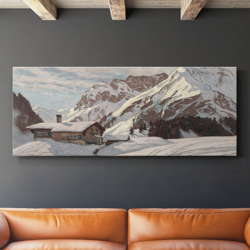 Série paysage - CCXCIV - Toile tendue avec châssis - Prêt à accrocher, H 12 po x l 30 po