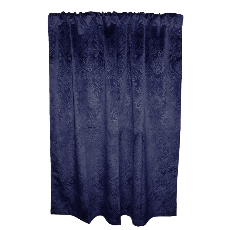 Rideau obscurcissant en velours Izea, Bleu marine, L 54 po x L 96 po