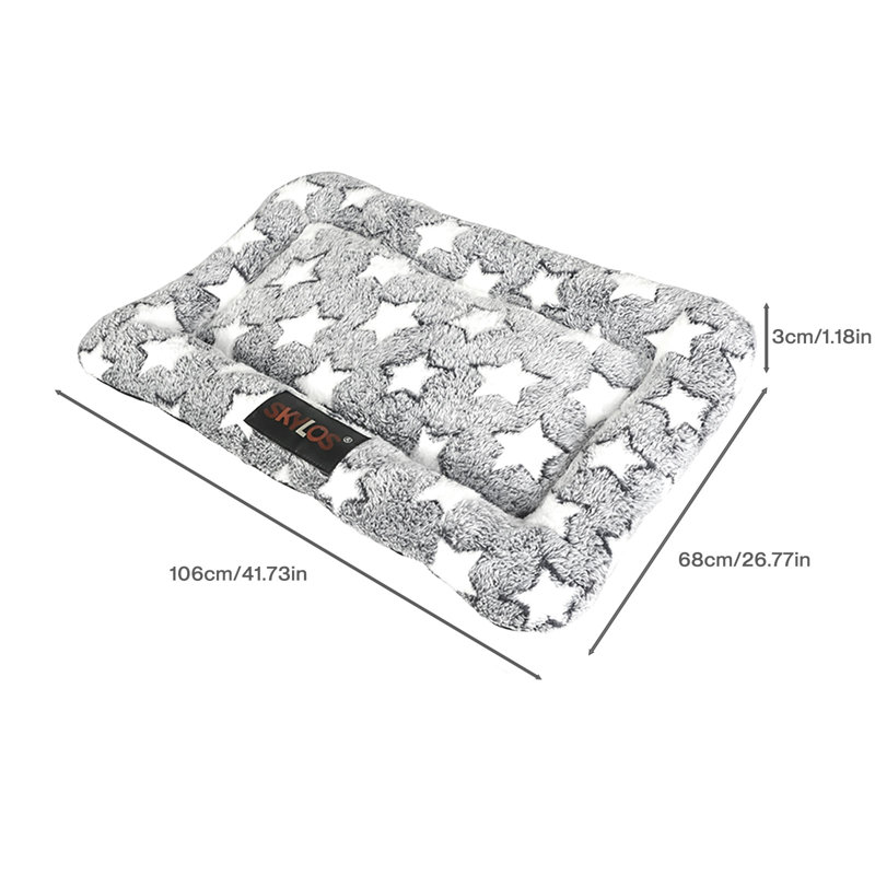Polyester Pet Bed, 3cm H x 106cm W x 68cm D
