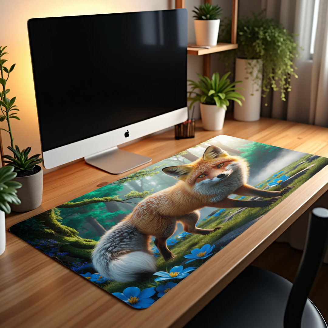Fabled Fox Forest Desk Mat
