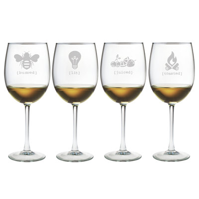 Tipsy 19oz. Handmade Wine Glass Set