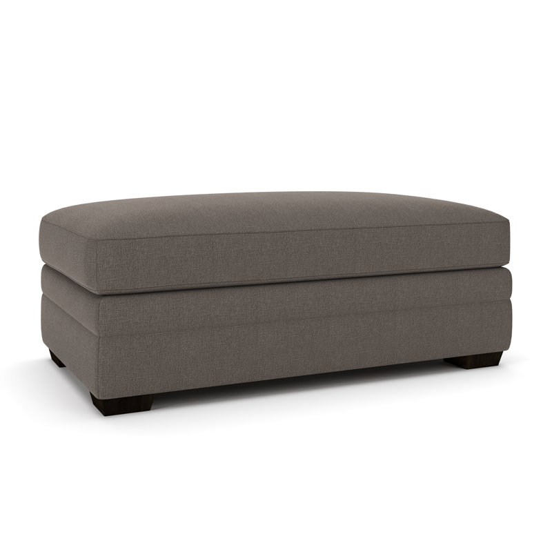 Repose-pieds Edan, Tissage natté gris anthracite Drusky Sustain®