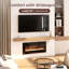 Foyer électrique mural encastrable 40 po / 50 po / 60 po Ajeataz, avec écran tactile, minuterie, couleur de flamme réglable, 700 W / 1400 W-1091296552