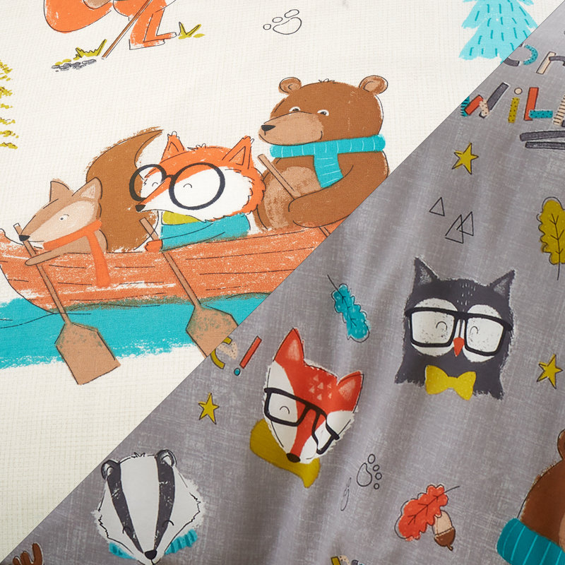 Woodland Adventure Fully Reversible Curtains