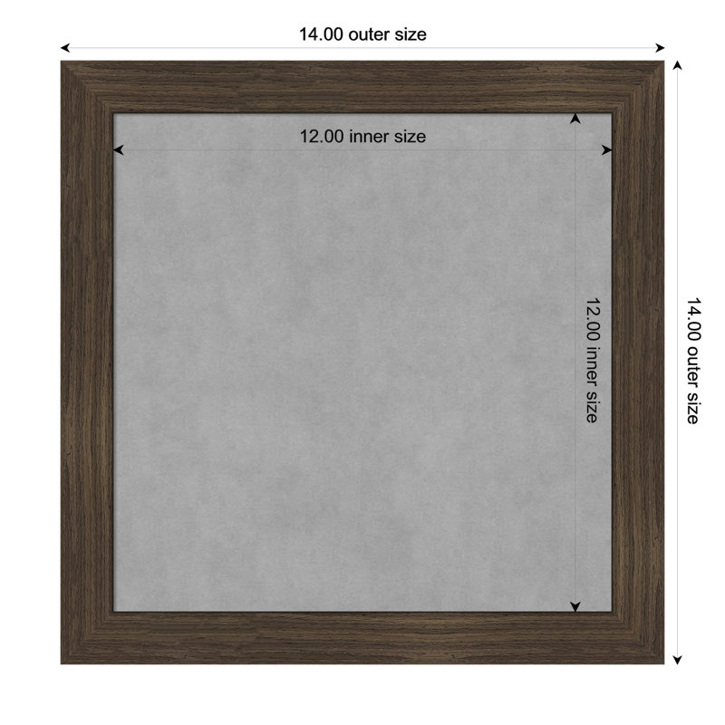 Tableau magnétique Musa Woodgrain, 14" H x 14" W