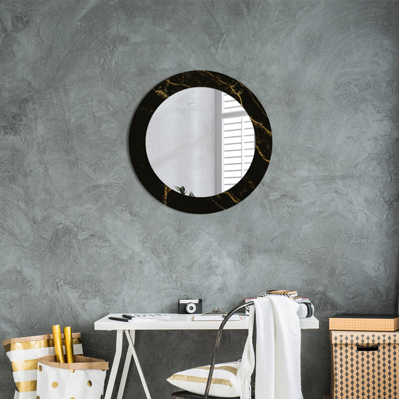 Huldar Glass Flat Wall Mirror, 60cm H x 60cm W
