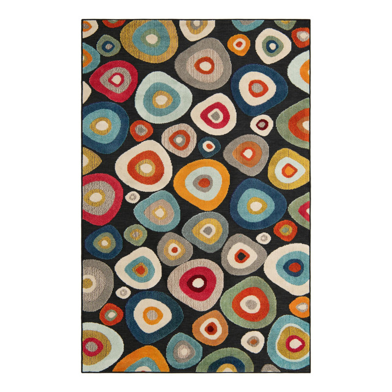Wrought Studio Jake Marelda Indoor/Outdoor Area Rug, Rectangle 6'1" x 9'