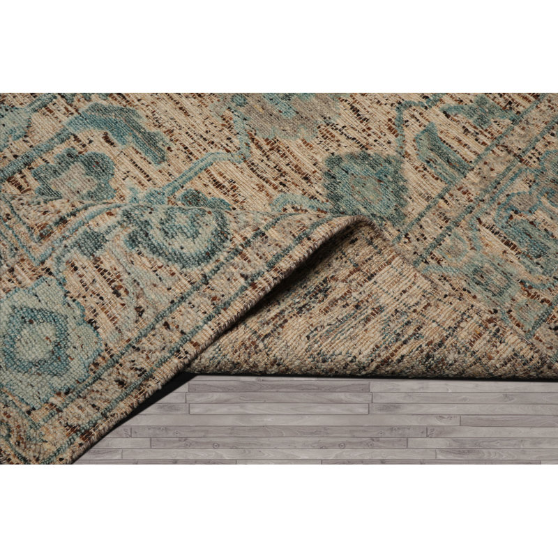 Tapis multicolores en laine beige noué à la main Tradition, Rectangle 8' x 10'