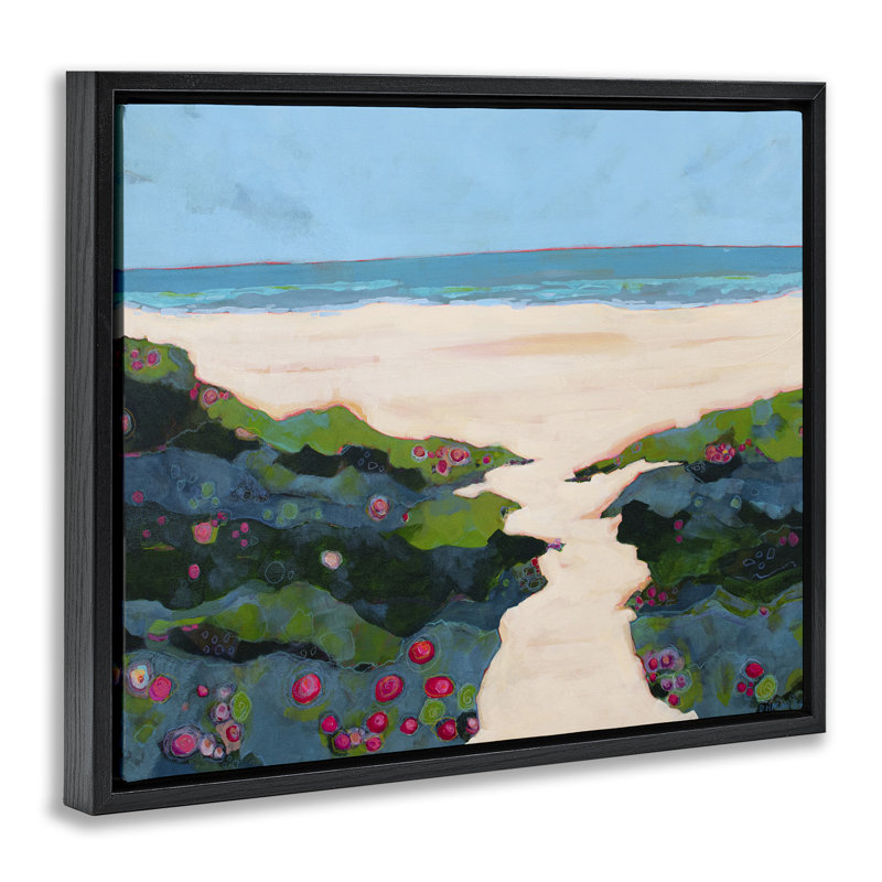 Cadre flottant flottant moderne et lisse, design par Dorothy Holmes Mohler, Cadre flottant noir de jais, H 17 po x l 21 po