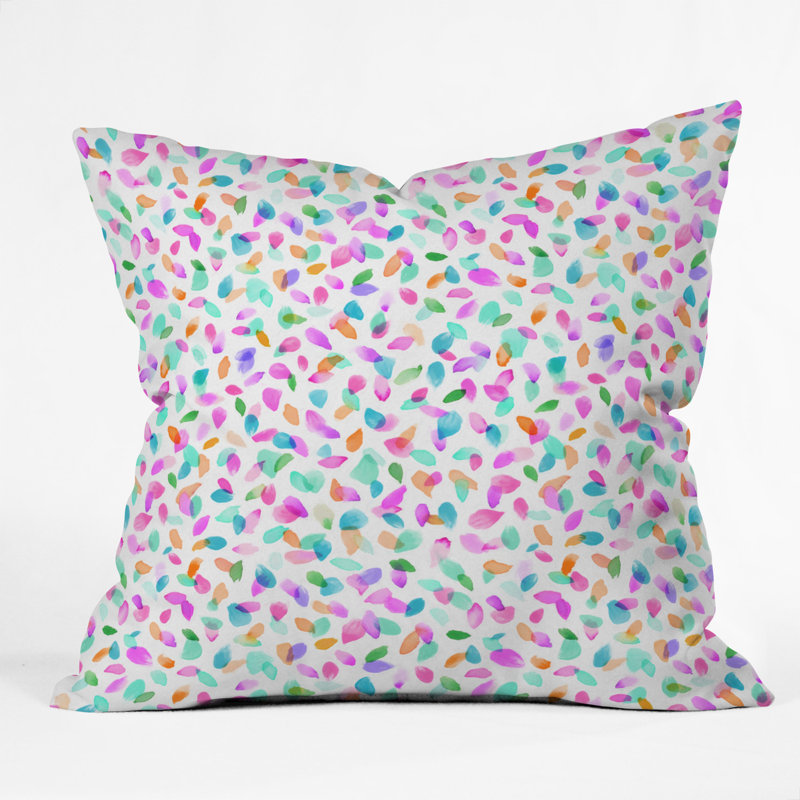 Coussin décoratif intérieur/extérieur ninola design confetti, 18 po x 18 po