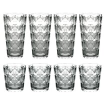 Ebern Designs Sofia 8 - Piece 16oz. Acrylic Drinking Glass Assorted  Glassware Set & Reviews