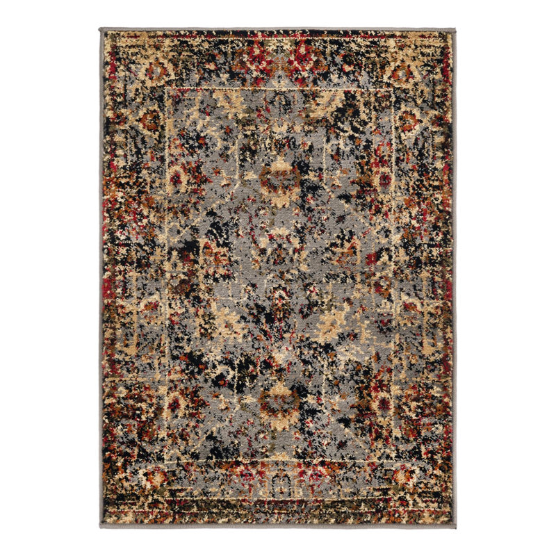 Tapis oriental bleu Alameda, Rectangle 2 pi x 3 pi 1 po