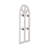 Liora Arch Farmhouse Window Pane Metal Wall Art