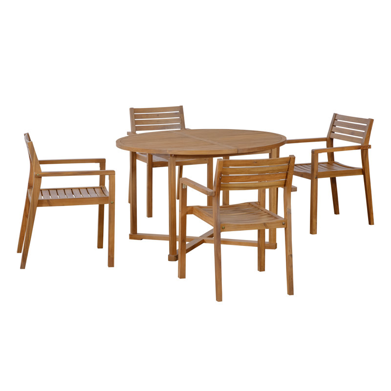 Ensemble repas pour 4 personnes Klyndara, Naturel