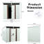 Rangement extérieur en métal de 6 pi x 5 pi, construction robuste en acier galvanisé et en aluminium, plateforme de fondation, portes coulissantes verrouillables, étapes d'assemblage faciles, support, offert-126198137