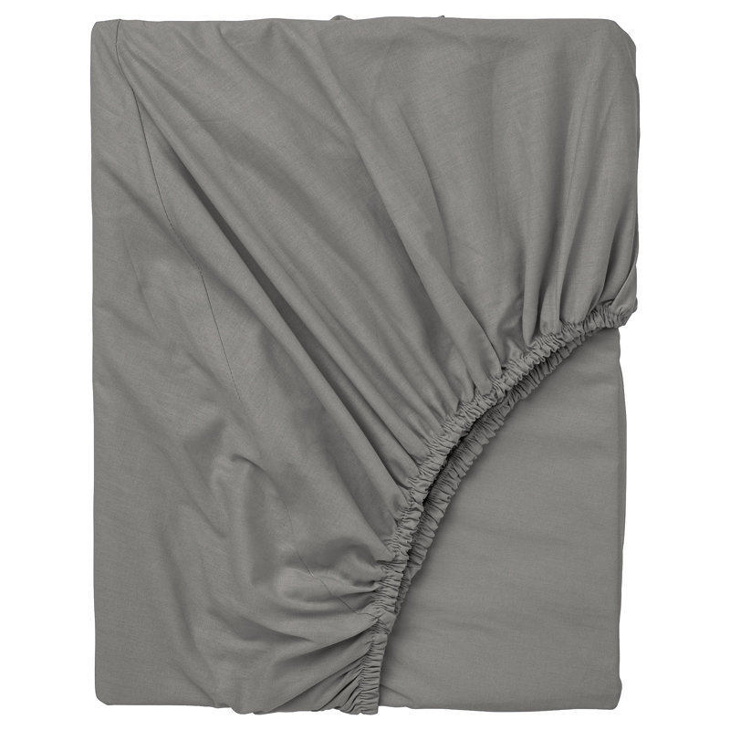 Javiyon Flannel Brushed Fitted Sheet, Super King, Grey