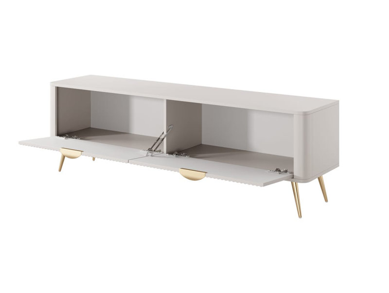 Leamont TV Stand for TVs up to 65", 163 cm W x 51 cm H x 38 cm D, Beige