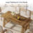 63" Farmhouse Dining Table For 4-6, Rectangular Wooden Kitchen Table For Dining Room