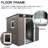 6Ft X 5Ft Outdoor Metal Shed With Transparent Aspect - Galvanized Iron Construction For Durability, Plate Increased Brightness, Padlockable Sliding Entrance, Easy Assembly, Tools Storage , Access,-125291415