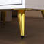 Table de chevet moderne avec finition blanche