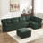Modular Sectional Sofa U Shaped Modular Couch With Reversible Chaise Modular Sofa Sectional Couch,6- Seat Convertible Sofa-2124046315