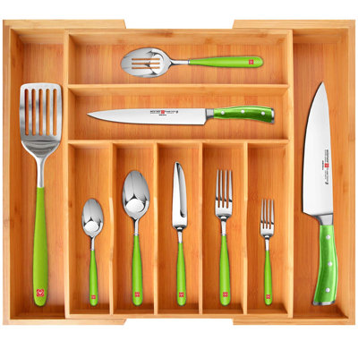 Adjustable Flatware & Kitchen Utensils Drawer Organizer