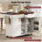 Kitchen Island with Drop Leaf, Power Outlet-1872730687