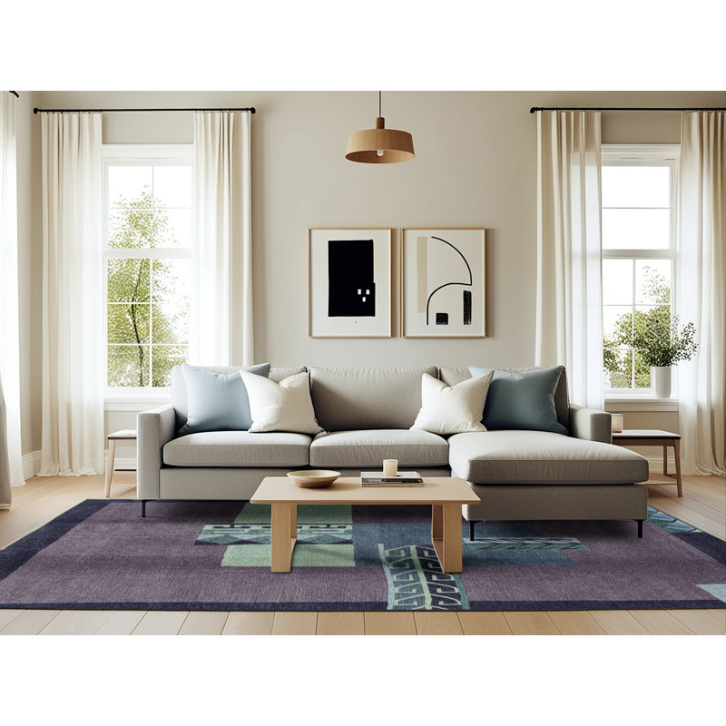 Abstract Indoor Rug, Rectangle 6' x 9'