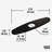 10 in. Kitchen Sink Faucet Hole Cover Deck Plate For 1 or 3 Hole in Matte Black-17629159