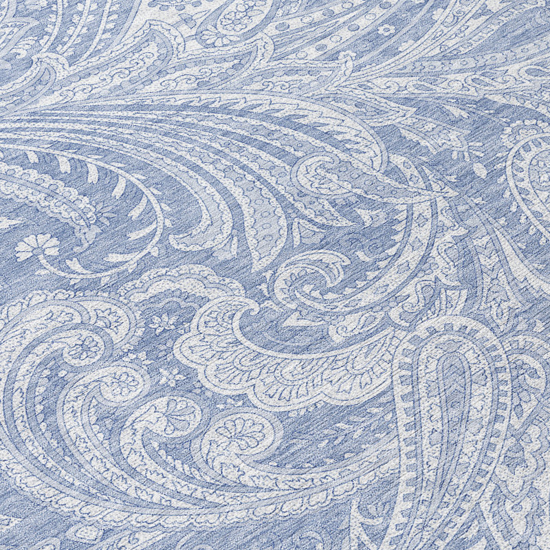 Fareham Washable Paisley Indoor / Outdoor Rug, Round 8'