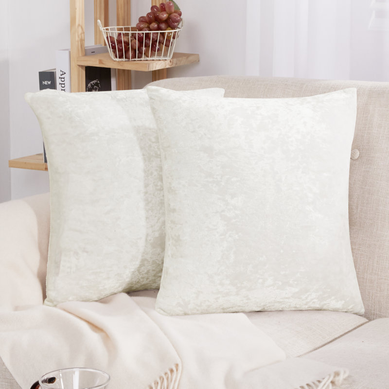Reversible Pillow Cover, 16" x 16", White