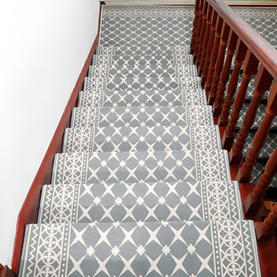 European Style Non Slip Self Adhesive Stair Treads For Home Staircase Full Coverage