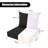 Fade Resistant Outdoor Chair Cushions Set Of 2, Deep Seat Patio Cushions 24 X 24 With Removable Cover, 28D High Resilience Foam Replacement Outdoor Seat Cushions With For Sofa, Adirondack Chair, Sectional,Black-124896523-124896513