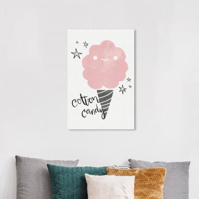 Food and Cuisine Cotton Candy Fun Sweet  Wrapped Canvas Painting Print