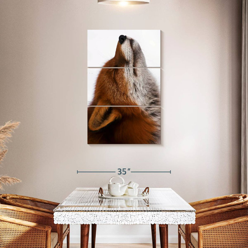 Brampt Red Fox Daydreaming, 45" H x 28" W