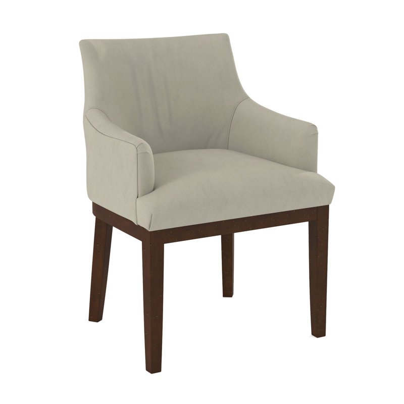 19'' H Upholstered Armchair, English Saddle, Evolution Pumice