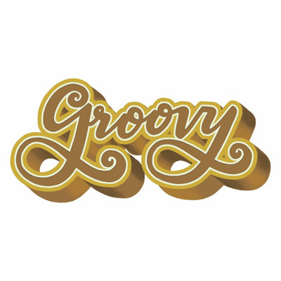 Adhésif décoratif Groovy