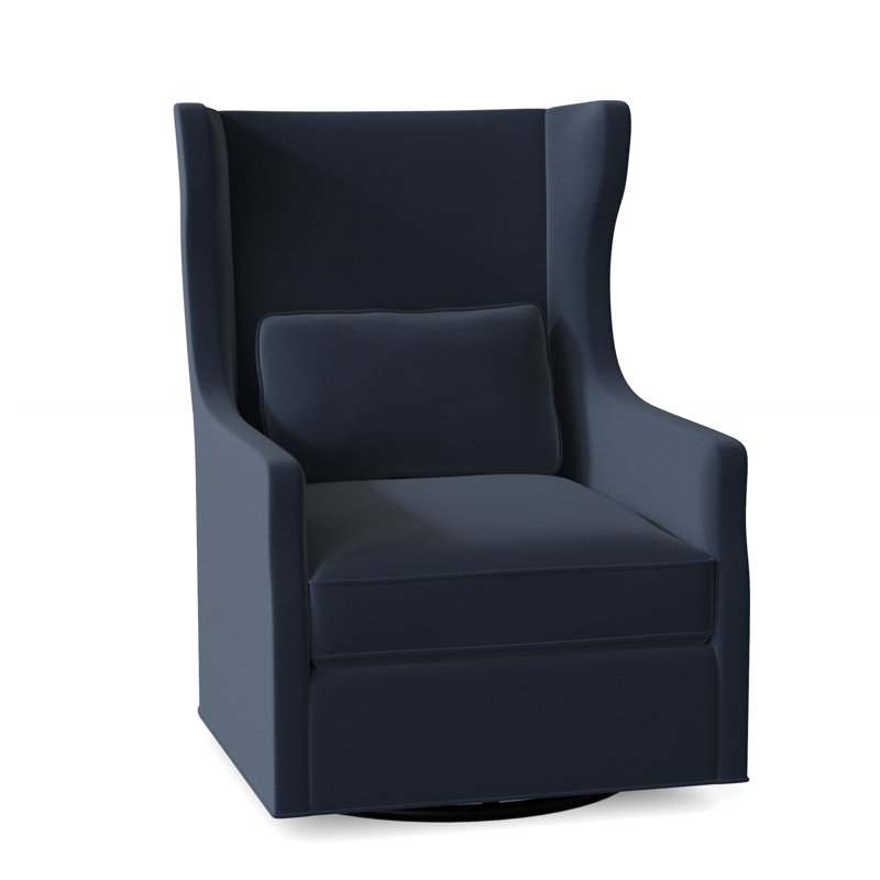 Taylor Swivel Wingback Chair, Indigo (8789 90)