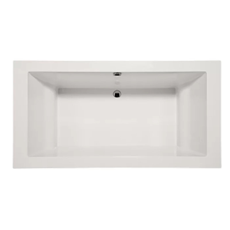DaVinci 70'' L Air Bathtub, Matte Black