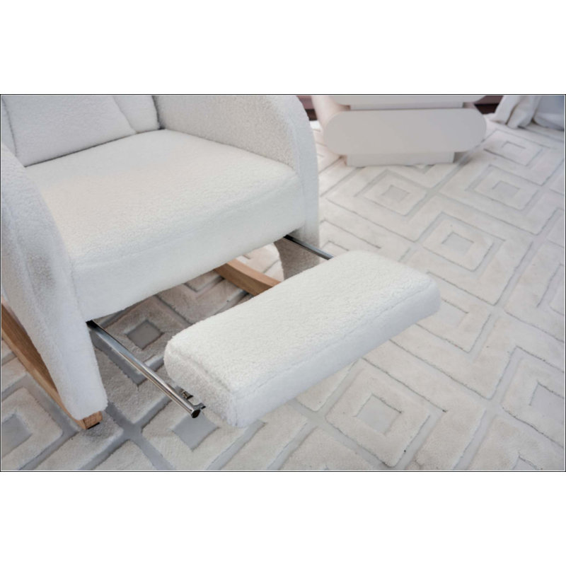 Chaise berçante Teddy, Ivoire ivoire