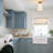 1-Light Pleated White Glass Cone Flush Mount