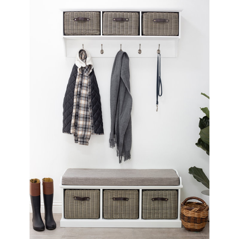 Annabell Cube Shelf, White/Grey