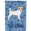 Caniche en polyester à 2 côtés 40 x 28 po standard welcome drapeau maison-957493157