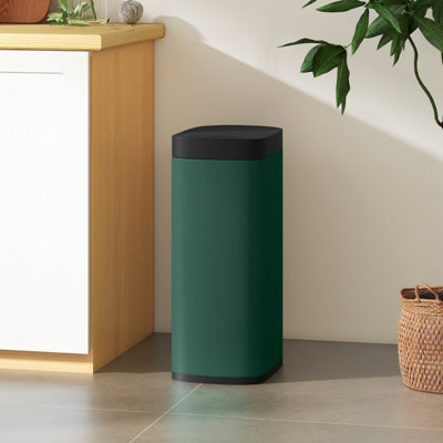 50L Sensor Bin 35.5*26.5*68 cm Metal 1 Piece Sensor Bin Green Motion Sensor