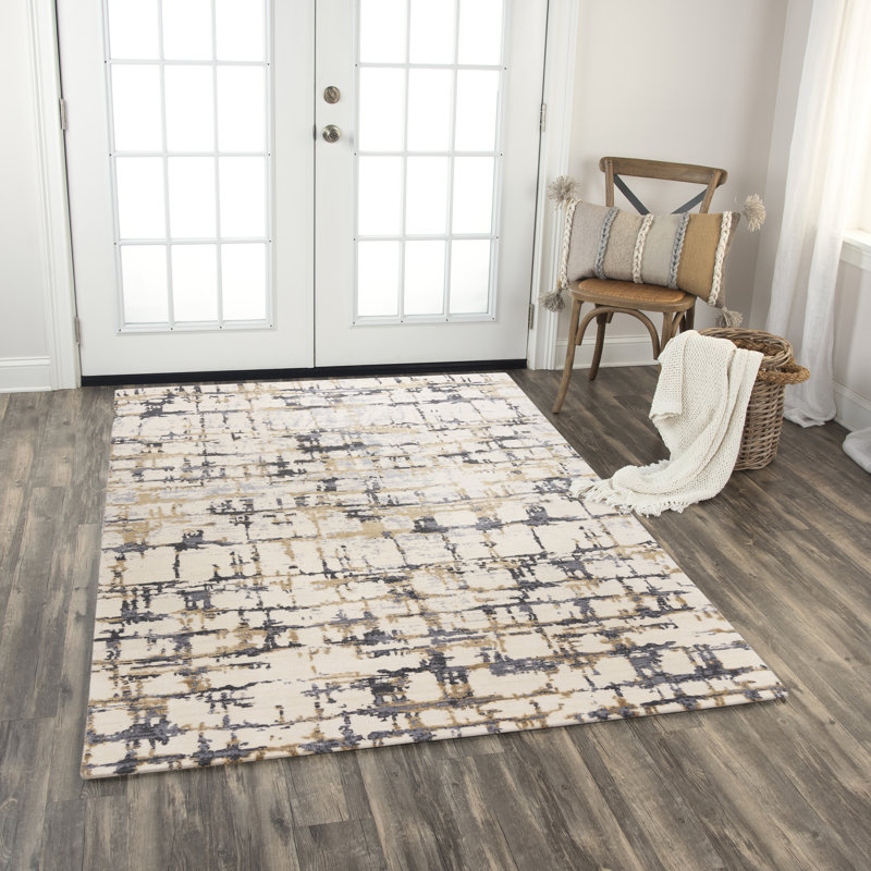 Olamide Wool Abstract Indoor Rug, Rectangle 2' x 3'