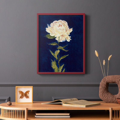 PRETTY AS A PEONY I Framed Print - Solid Wood